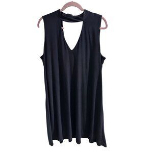 🍒 2/$20 🍒 Emma & Michele Womens Sleeveless V-Neck Black Dress XL